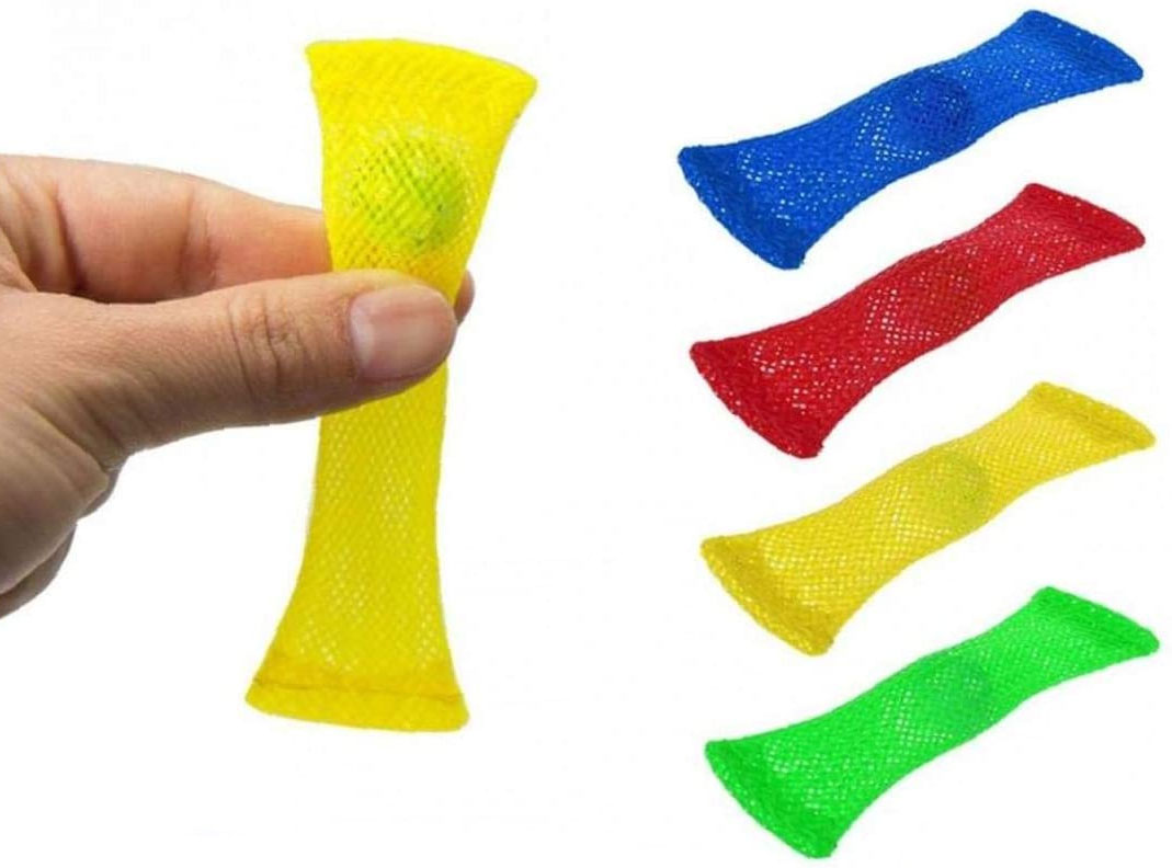 4 Pack Mesh & Marble Fidget Toy Stress Relief Adults Kids Toys Soothing